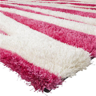 Momeni 3D Shag 3D-01 Pink Area Rug Closeup