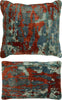 Kalaty Bespoke Pillow PB-078 Multi Blue / Scarlet main image