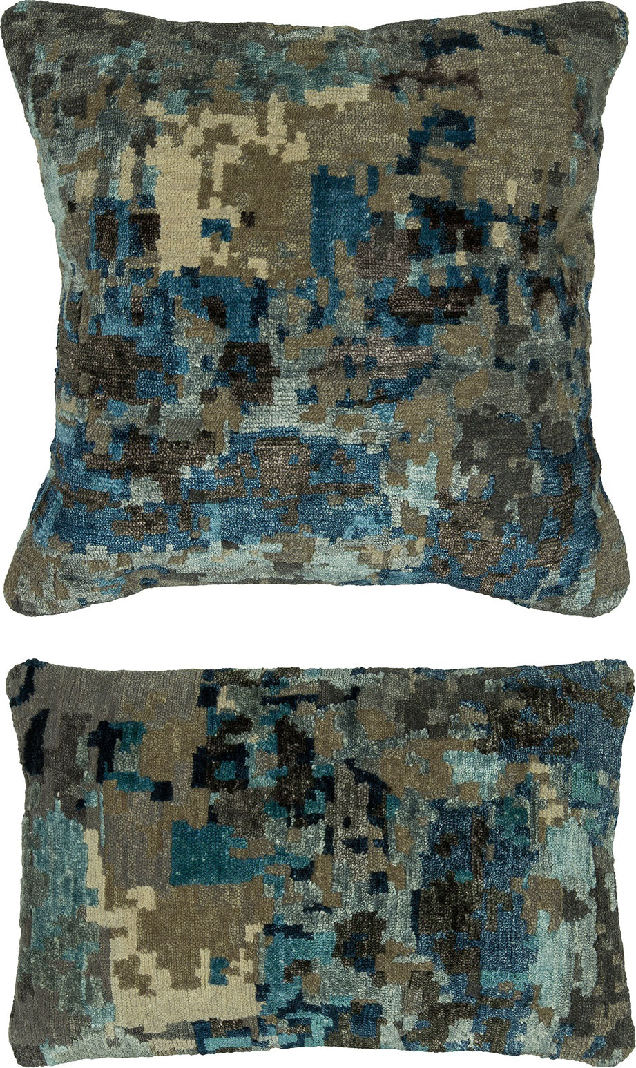 Kalaty Bespoke Pillow PB-574 Abstract Blue / Grey main image