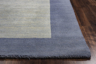 Rizzy Platoon PL2849 Light Blue Area Rug Edge Shot
