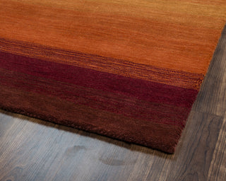 Rizzy Platoon PL9347 Red Area Rug Corner Shot