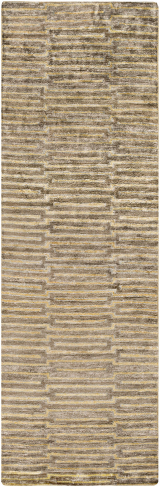 Surya Platinum PLAT-9002 Olive Area Rug 2'6'' x 8' Runner