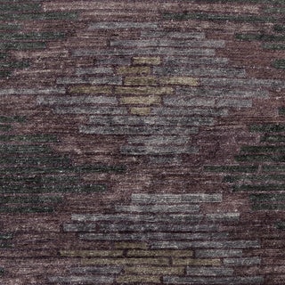 Surya Platinum PLAT-9005 Eggplant Hand Knotted Area Rug Sample Swatch