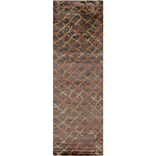 Surya Platinum PLAT-9019 Chocolate Area Rug 2'6'' x 8' Runner