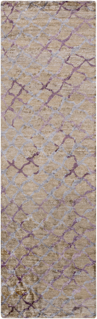 Surya Platinum PLAT-9020 Eggplant Area Rug 2'6'' x 8' Runner