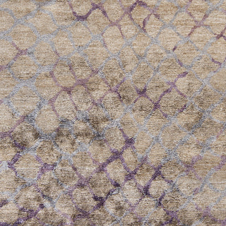 Surya Platinum PLAT-9020 Eggplant Hand Knotted Area Rug Sample Swatch