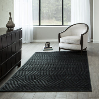 Momeni Platinum PN-02 Charcoal Area Rug Detail Shot