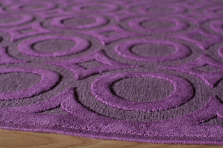 Momeni Platinum PN-03 Aubergine Area Rug Corner Shot