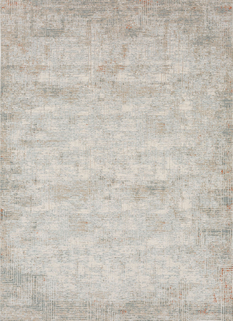 Karastan Solitude Plaza Dilao Dark Grey Beige Area Rug main image