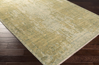 Surya Palace PLC-1000 Olive Hand Knotted Area Rug Corner Shot