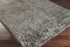 Surya Portland PLD-2002 Gray Shag Weave Area Rug 5x8 Corner