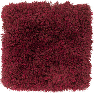 Surya Portland PLD-2005 Burgundy Shag Weave Area Rug 16'' Sample Swatch