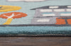 Rizzy Play Day PD587A Aqua Area Rug Detail Image