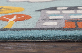 Rizzy Play Day PD587A Aqua Area Rug Detail Image