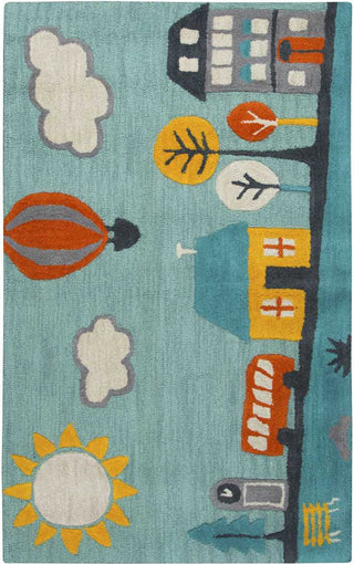 Rizzy Play Day PD587A Aqua Area Rug Main Image