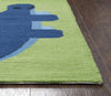 Rizzy Play Day PD603A Green Area Rug Corner Image