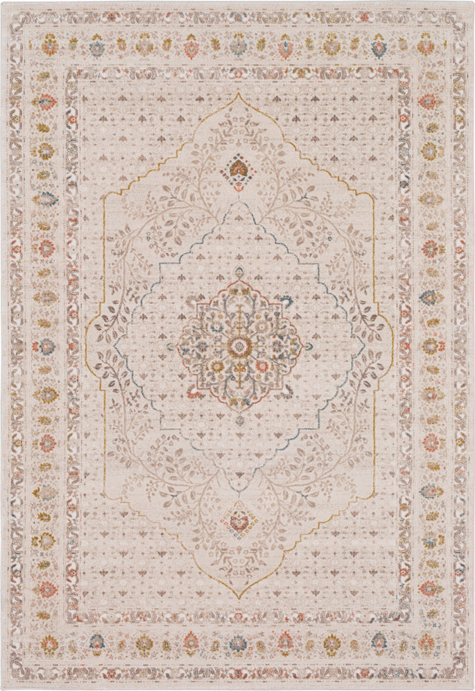 Surya Palermo PLO-2301 Aqua Taupe Cream Lime Camel Area Rug main image