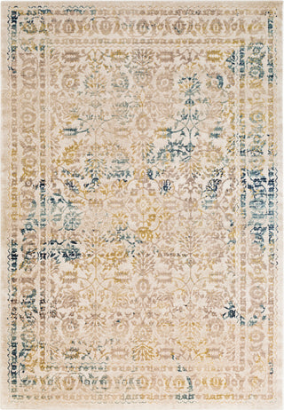 Surya Palermo PLO-2303 Aqua Taupe Lime Cream Navy Area Rug main image