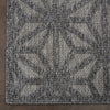 Nourison Palamos PLS01 Dark Grey Area Rug Corner