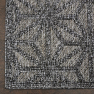 Nourison Palamos PLS01 Dark Grey Area Rug Corner