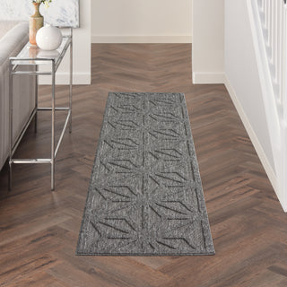 Nourison Palamos PLS01 Dark Grey Area Rug Room Scene 3