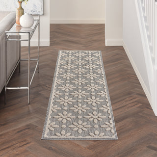 Nourison Palamos PLS03 Grey Area Rug Room Scene 3