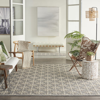 Nourison Palamos PLS03 Grey Area Rug Room Scene Featured