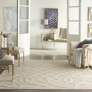 Nourison Palamos PLS04 Cream Area Rug Room Scene Featured