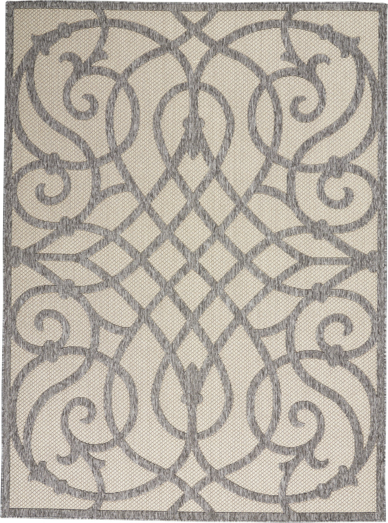 Nourison Palamos PLS04 Cream Grey Area Rug Main Image
