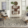 Nourison Palamos PLS04 Grey Area Rug Room Scene Featured