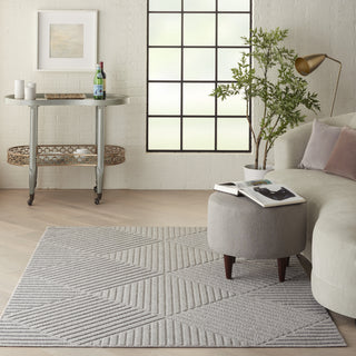 Nourison Palamos PLS05 Lt Grey Area Rug Room Scene 2