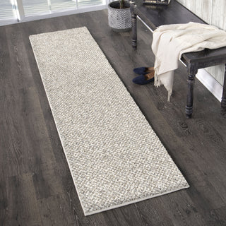 Orian Rugs Plush Shag Horton Check Grey Area Rug Lifestyle Image Feature