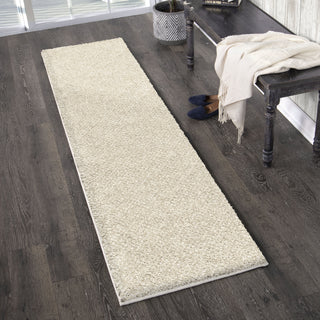 Orian Rugs Plush Shag Horton Check Ivory Area Rug Lifestyle Image