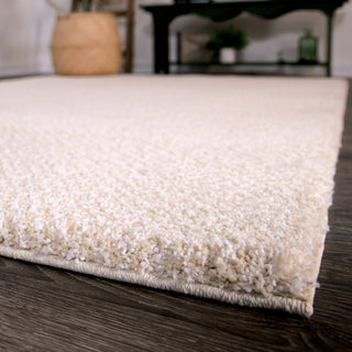 Orian Rugs Plush Shag Horton Check Ivory Area Rug 