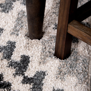 Orian Rugs Plush Shag Modern Diamonds Muted Blue Area Rug 