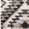 Orian Rugs Plush Shag Modern Diamonds Muted Blue Area Rug Close up