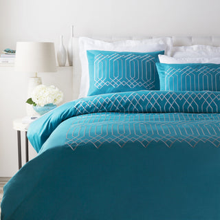 Surya Plaza PLZ-4002 Blue Bedding Twin Duvet