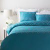 Surya Plaza PLZ-4002 Blue Bedding Full / Queen Duvet Set
