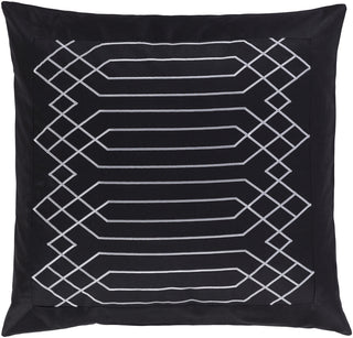 Surya Plaza PLZ-4003 Black Bedding Euro Sham