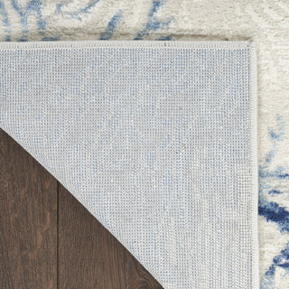 Nourison Pompeii PMP04 Ivory Grey Blue Area Rug Detail Image