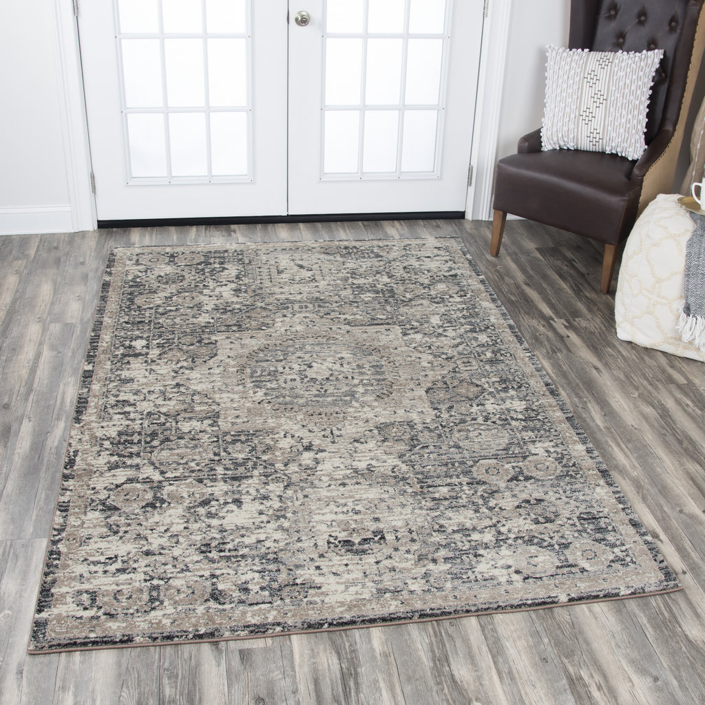 Rizzy Panache PN6977 Gray Area Rug  Feature
