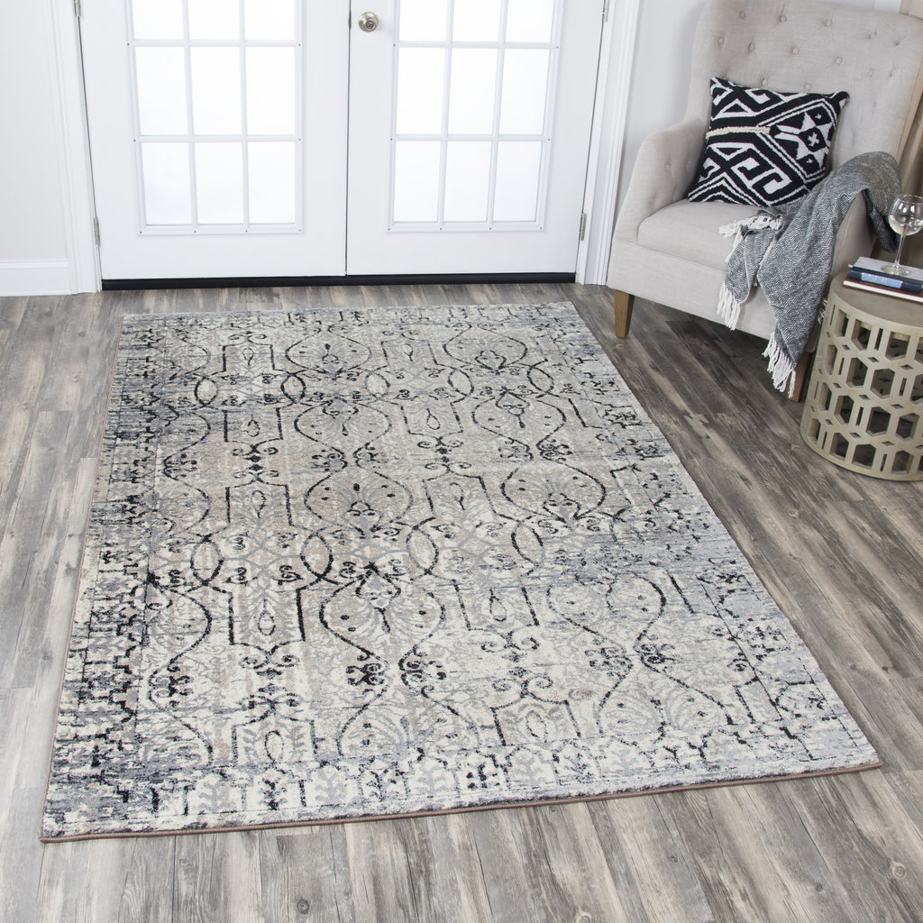 Rizzy Panache PN6982 Taupe Area Rug  Feature