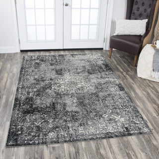 Rizzy Panache PN6971 Gray Area Rug Corner Image