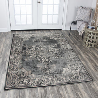 Rizzy Panache PN6972 Gray Area Rug Corner Image