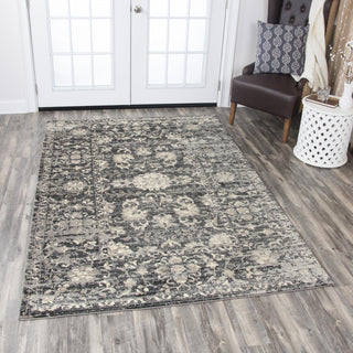 Rizzy Panache PN6986 Gray Area Rug Corner Image