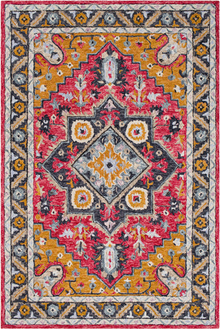 Surya Panipat PNP-2302 Bright Pink Camel Burnt Orange Peach Ivory Taupe Charcoal Ink Denim Medium Gray Lilac Beige Area Rug main image