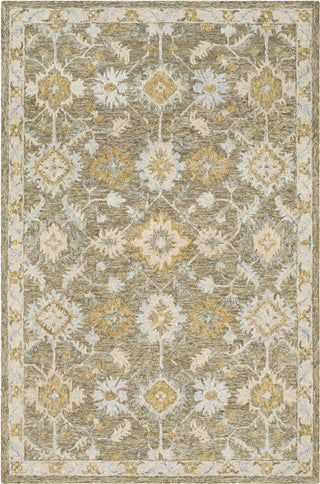 Surya Panipat PNP-2306 Olive Khaki Light Gray Medium Wheat Area Rug main image