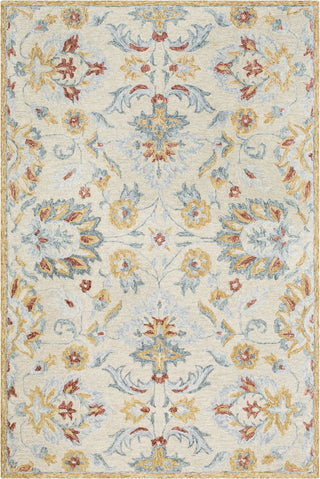 Surya Panipat PNP-2307 Camel Medium Gray Ice Blue Charcoal Light Wheat Khaki Area Rug main image