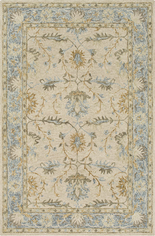 Surya Panipat PNP-2308 Light Gray Charcoal Pale Blue Khaki Dark Brown Olive Tan Wheat Area Rug main image