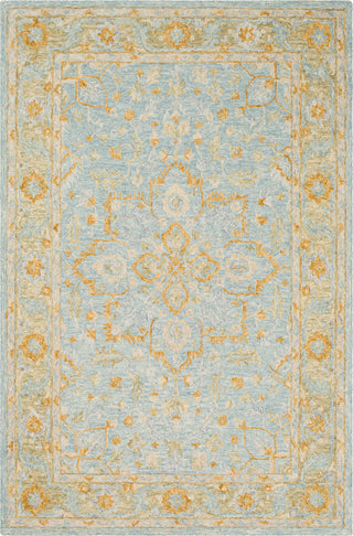 Surya Panipat PNP-2309 Aqua Khaki Wheat Tan Area Rug main image